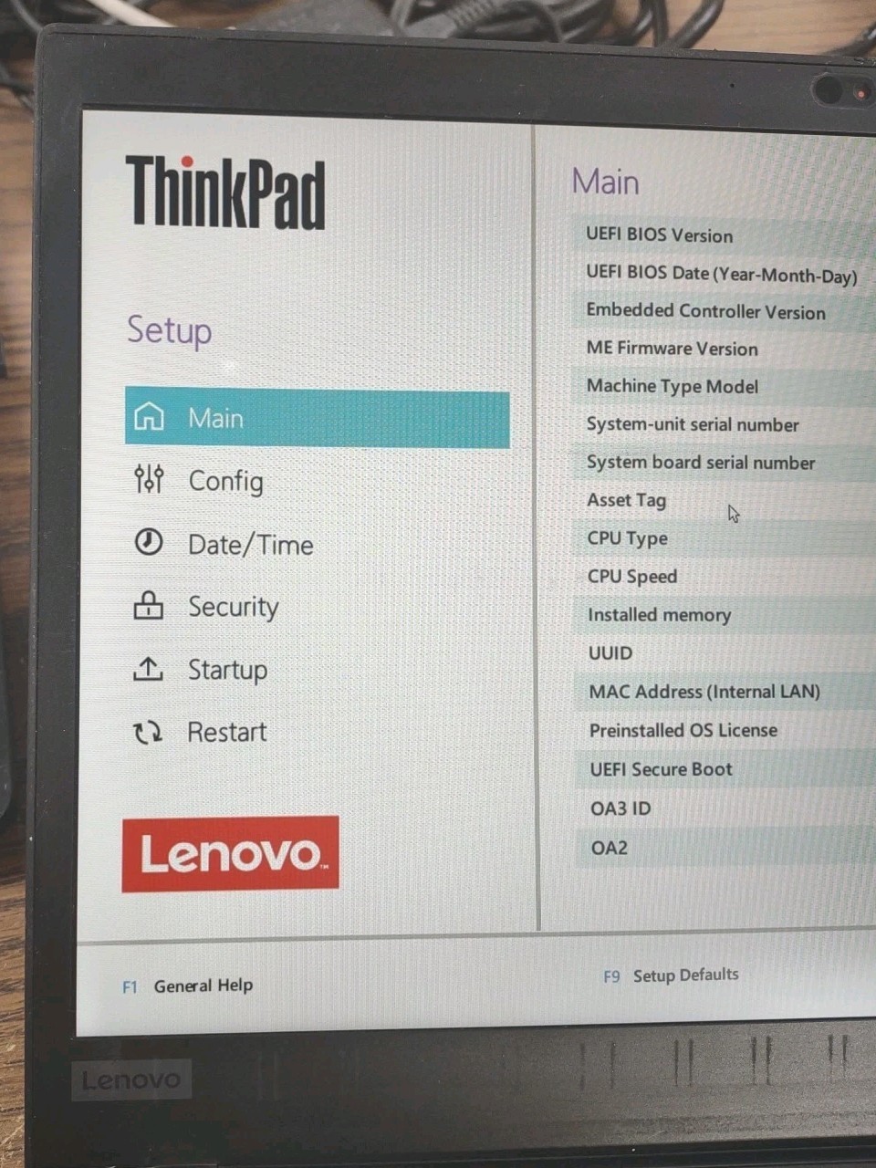 Lenovo ThinkPad T490 14″ W/ i5-8265U 1.6GHz, 8GB, 256GB