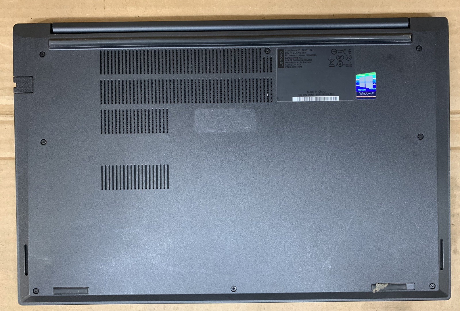 Lenovo ThinkPad E15 15″ FHD Intel Core i7-10510U@1.80GHz 4GB RAM NO SSD/HDD/OS