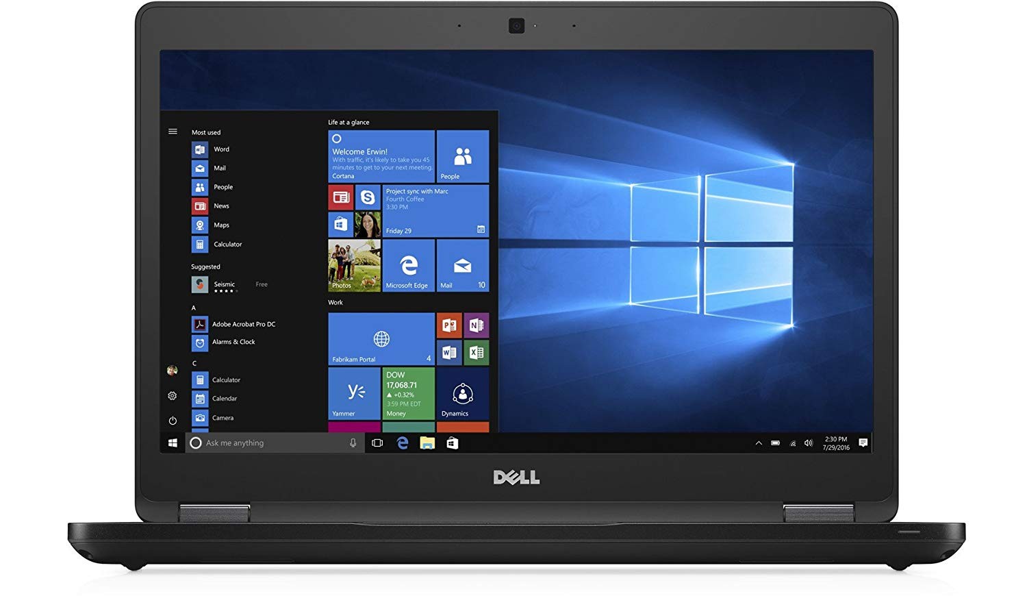 Dell Latitude 5480 14″ Laptop i5-6300U 16GB 256GB SSD W11P (Low Battery Health)