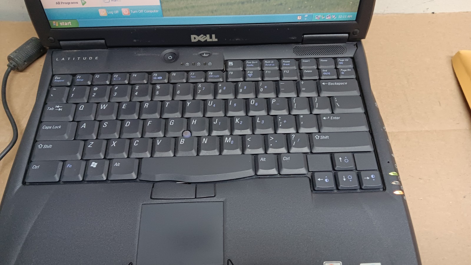 Vintage Dell Latitude C640 Laptop 2 GHz Windows XP Pro Serial & Parallel port