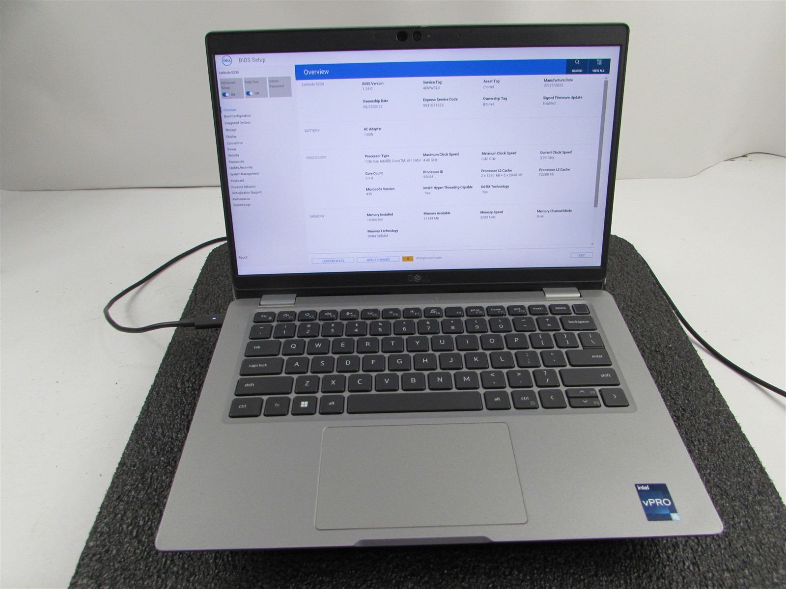 DELL LATITUDE 5330 FHD TOUCHSCREEN I5-1245U 10 CORE 512GB 16GB RAM NO O.S/BATT