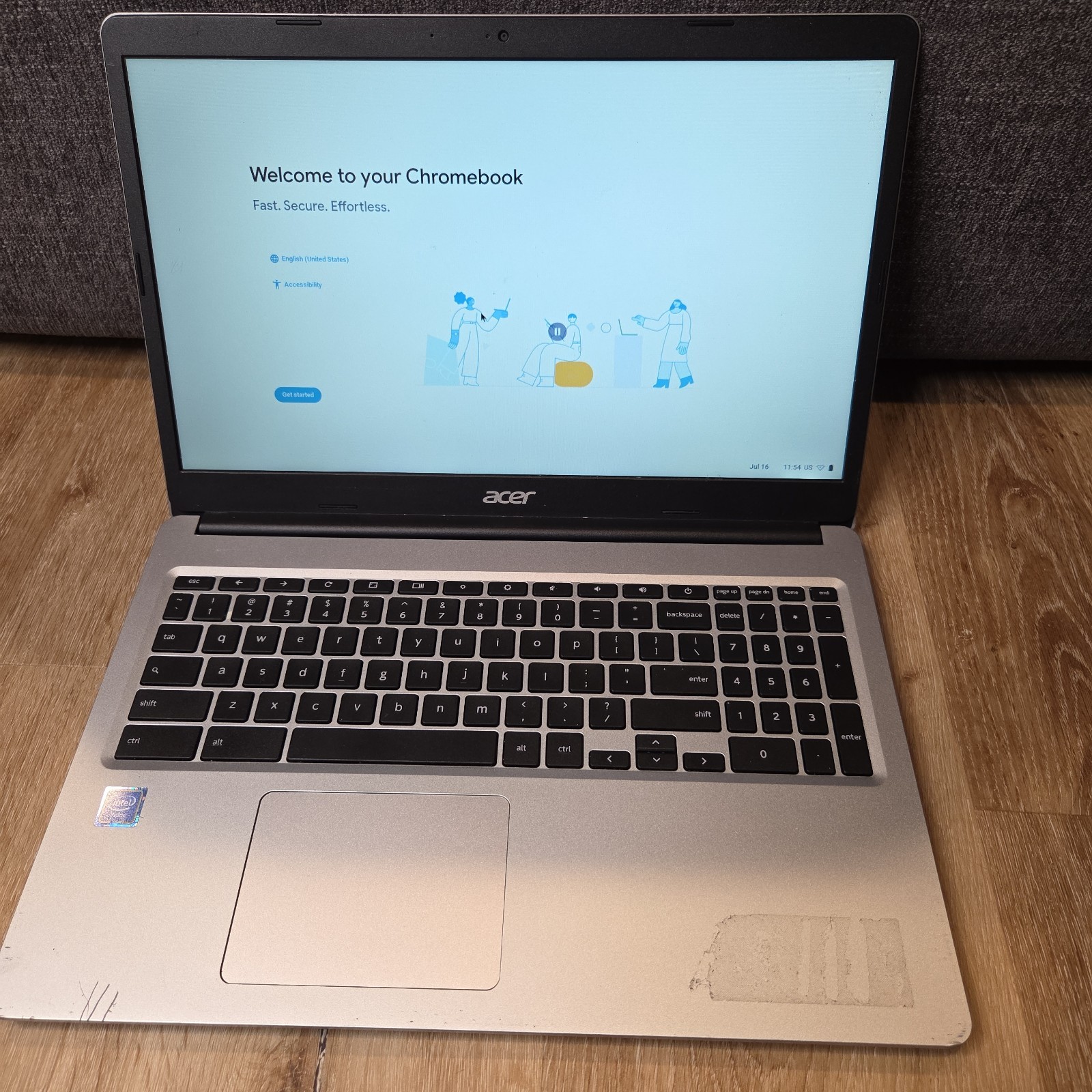 Acer Chromebook 315 CB315-3H N19Q3 Gray 15.6″ Laptop Chrome OS Case Included
