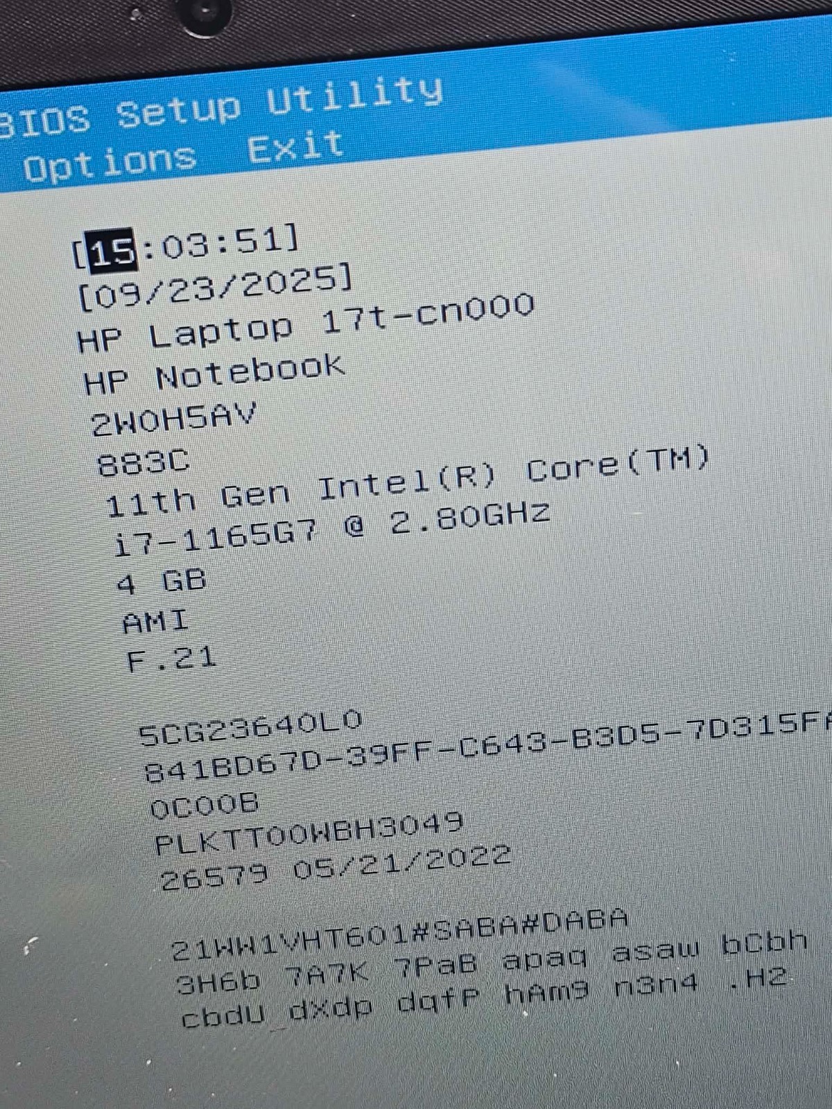 HP PAVILION 17t-cn000 17.3″ i5-1135G7 4GB RAM – Tested to power and post