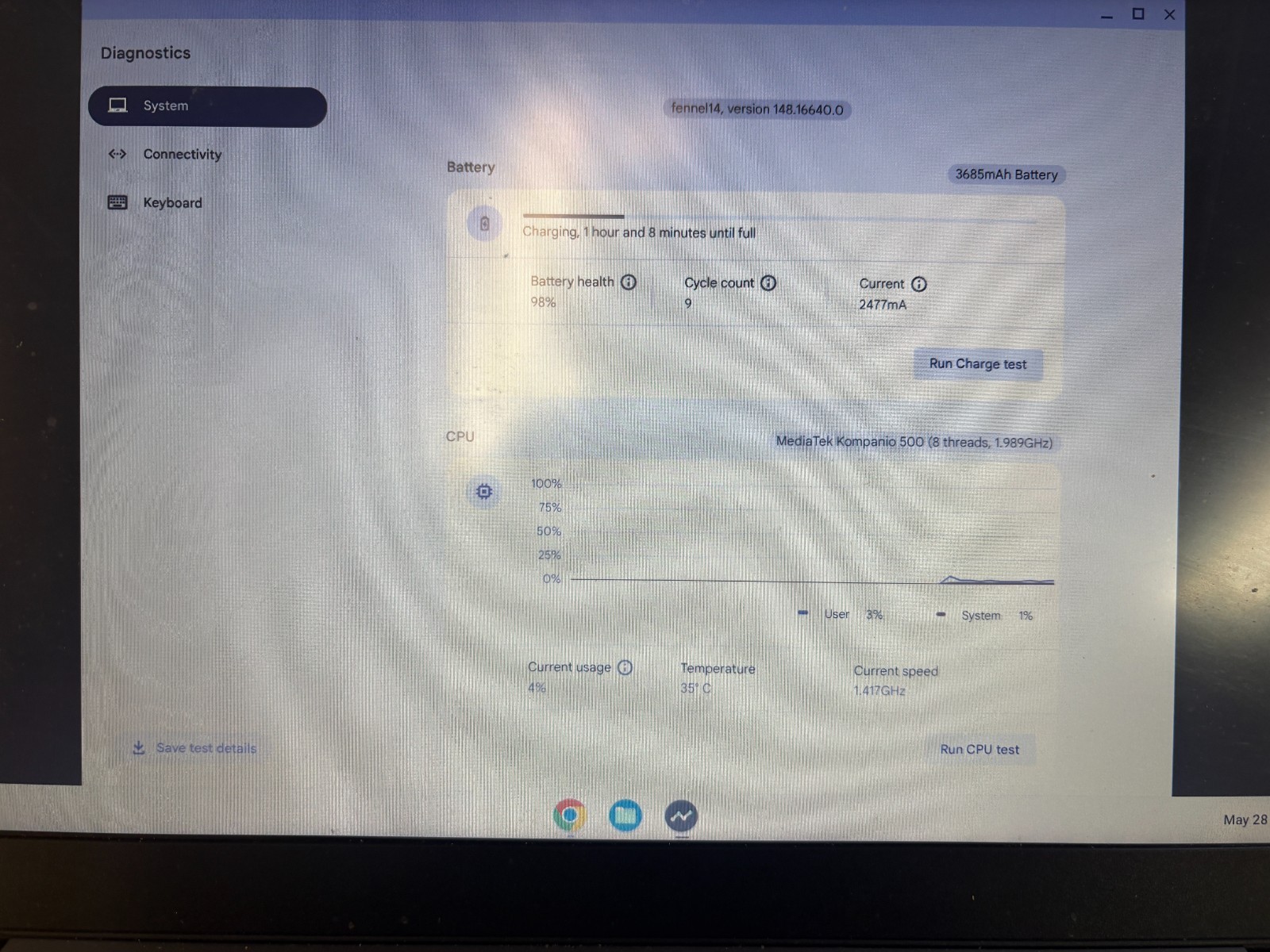 Lenovo IdeaPad 3 14M836 14″ Chromebook Laptop Computer 4GB RAM 32GB Storage