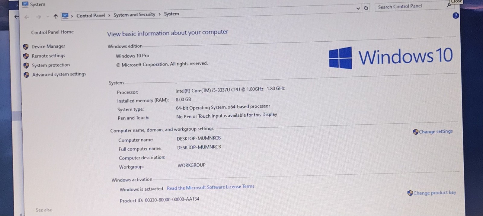 LOT(2) DELL LATITUDE 3330 i5-3337U@1.80GHz 8GB RAM 240GB SSD W10P WCHARGER