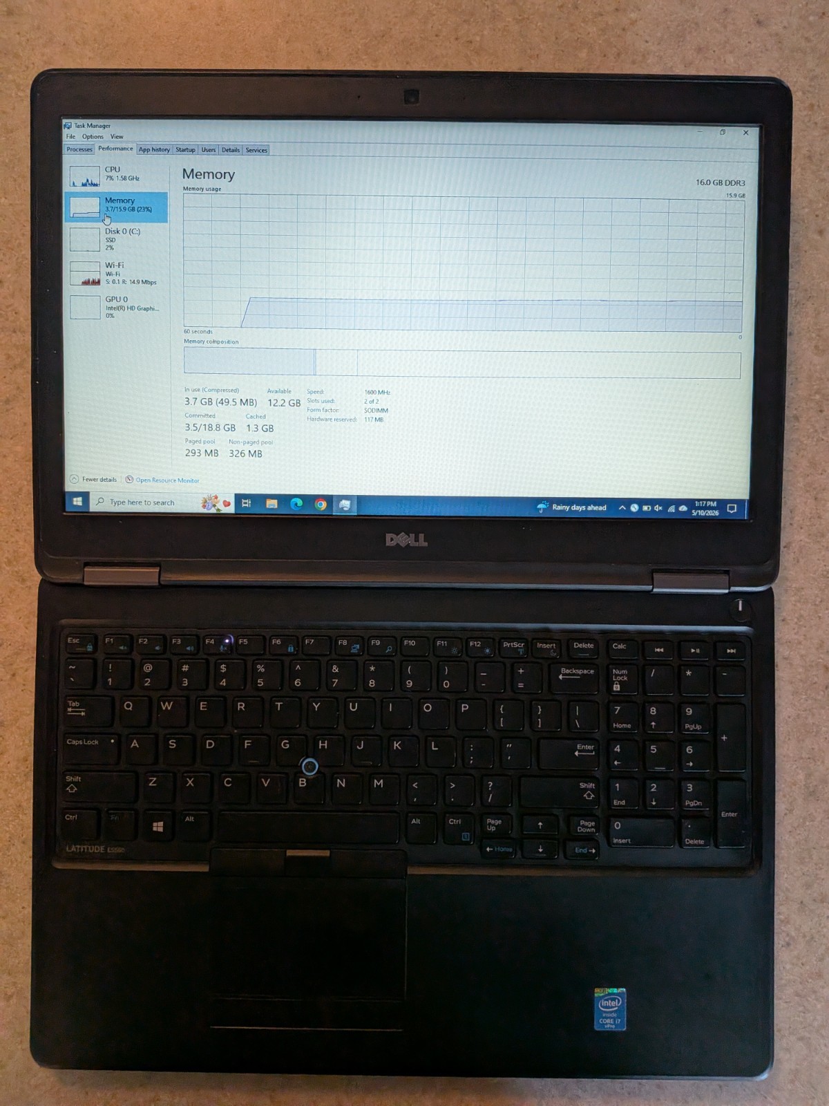Dell Latitude E5550 Laptop 16GB RAM 2TB SSD W10P New Battery + Power Cord -NICE!
