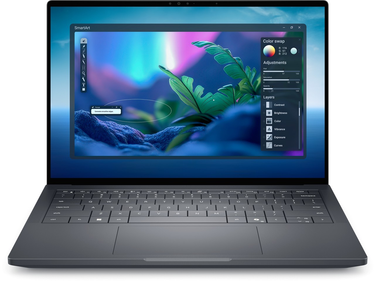 Dell 14″ Intel® Core™ Ultra 7 255H, 16 cores 512 GB SSD, TLC 32 GB LPDDR5X
