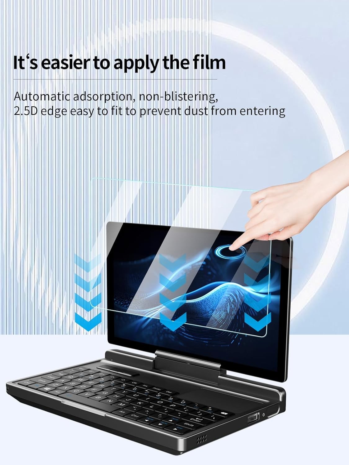 Screen Protector for GPD MicroPC 2 Portable Handheld Laptop, Anti-Scratch 2 Pack
