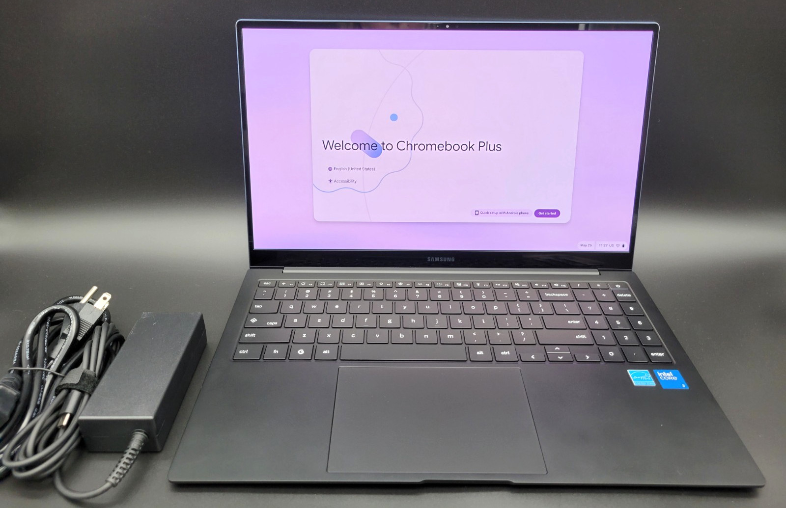 Samsung Chromebook Plus 15.6″ AMOLED Laptop Core 3 100U 8GB 256GB UFS XE550XGA