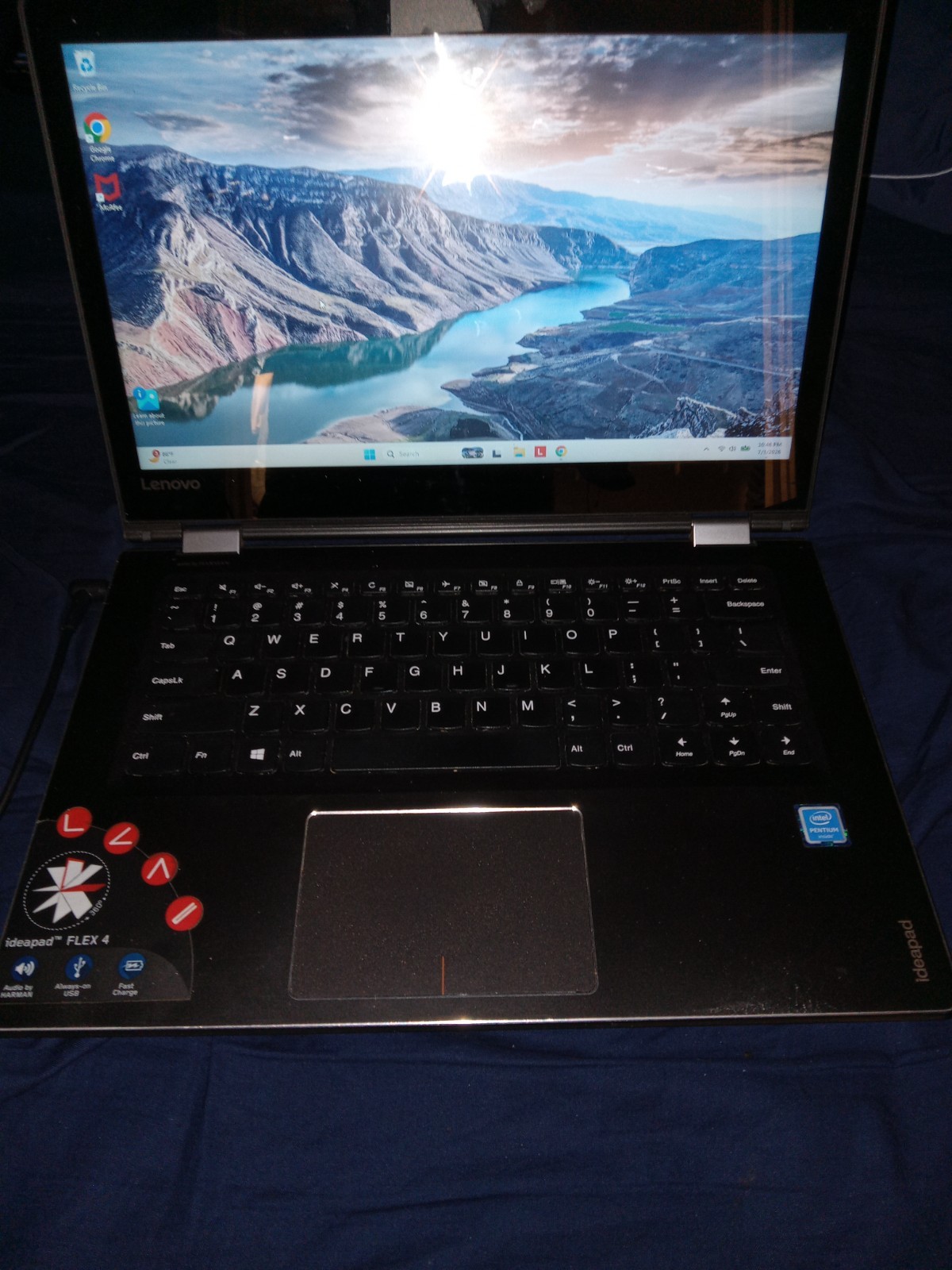Lenovo Ideapad Flex 4-1470 14″ Pentium 4405U 2.10 GHz 16GB RAM 512GB SSD Win 11