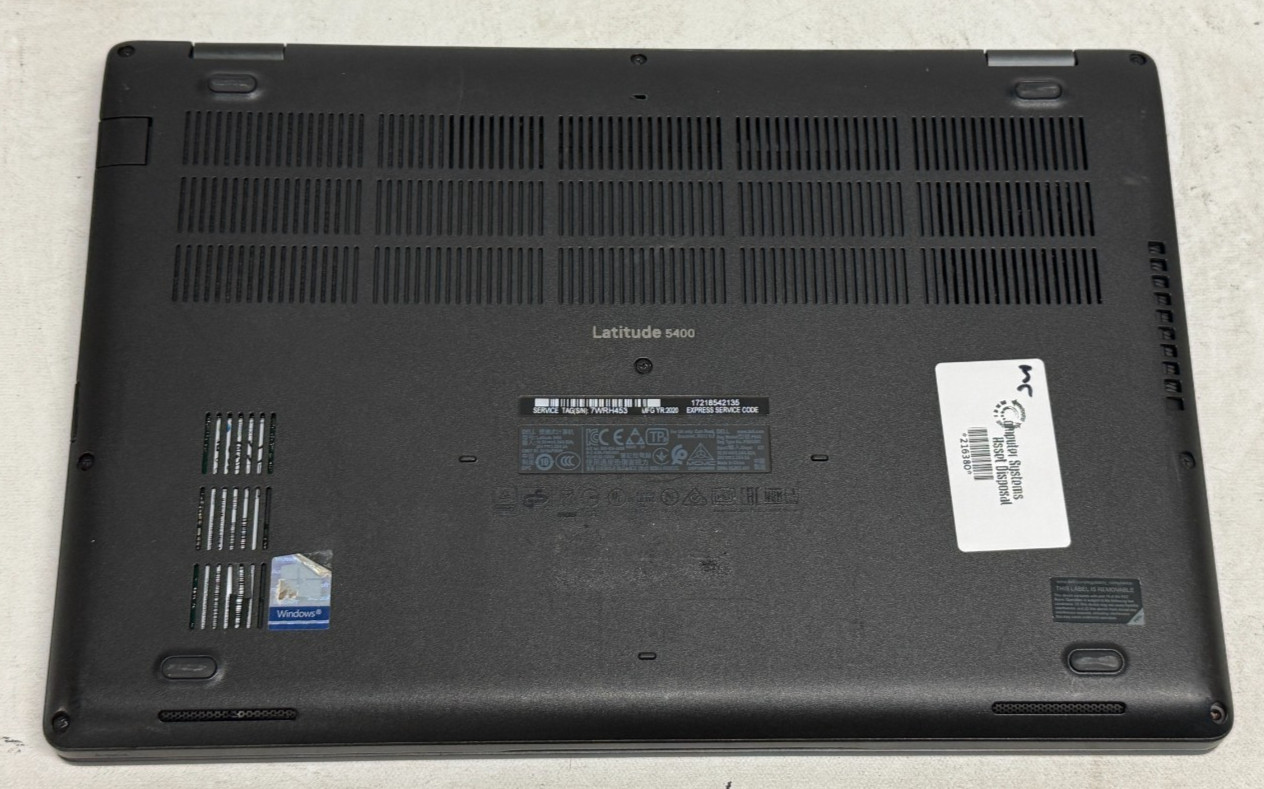 Dell Latitude 5400 14″ (i7-8665u 1.90GHz – 16GB RAM – 256GB SSD – Win11Home)