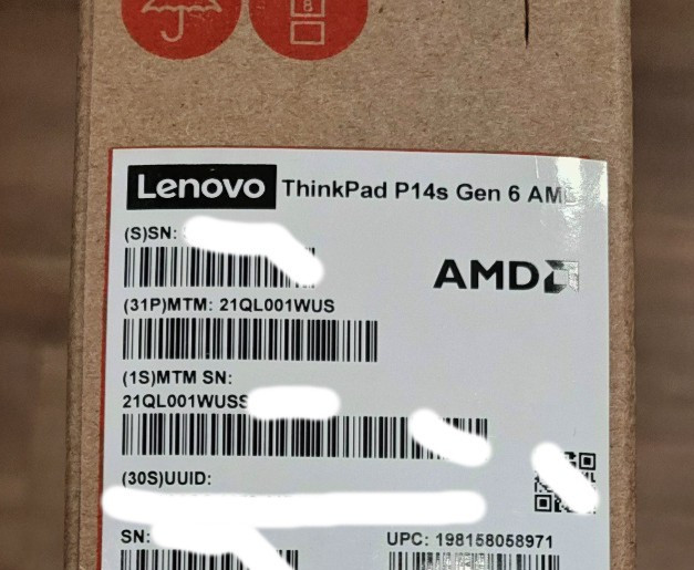 Lenovo ThinkPad P14s Gen 6 — Ryzen AI 7 PRO 350, 32GB RAM, 1TB SSD, WTY 2027