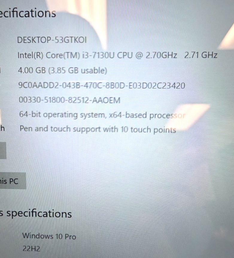 Acer Switch 5| Intel Core i3-7130U| 4GB RAM| 128GB SSD| Win 10 Pro| CS
