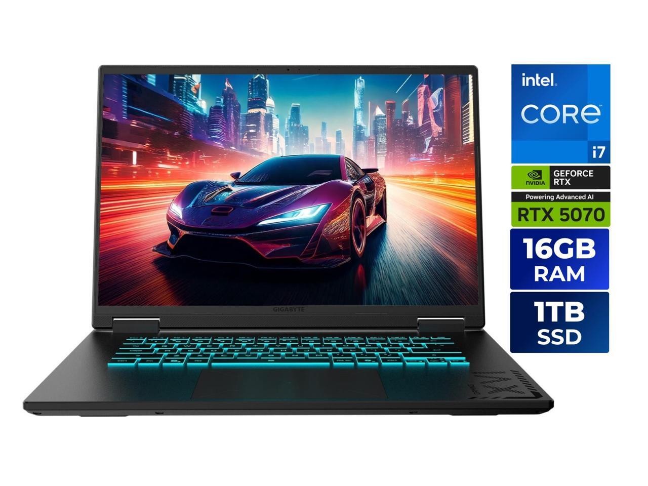 Gigabyte Gaming A16 16” WUXGA Intel Core i7-13620H 16 GB 1 TB SSD RTX 5070 W11H