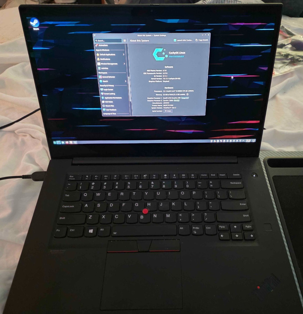 Lenovo ThinkPad P1 Gen 2 i9-9880H, NVIDIA Quadro T2000 32GB RAM 1TB NVME 4KOLED