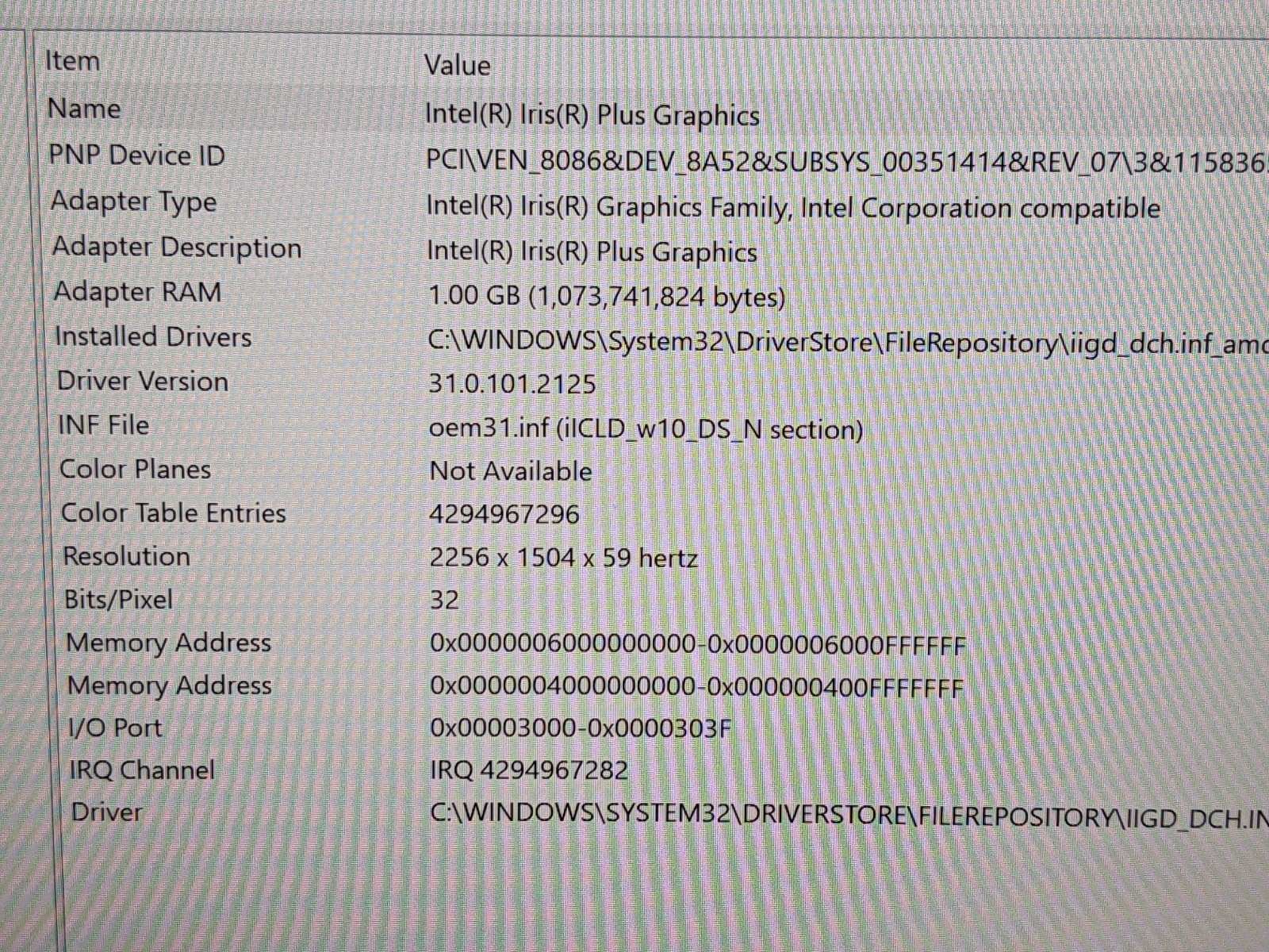 MS Surface Laptop 3 1867:1868 13.5″ 2256×1504 TOUCH i7-1065G7 1.3GHz 16GB 256GB