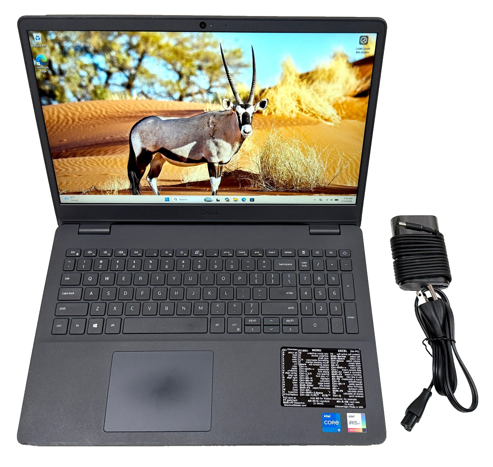 Dell Inspiron 15 3501 15.6″ 2.4GHz Core i5-1135G7 12GB RAM 256GB SSD Win. 11 Pro