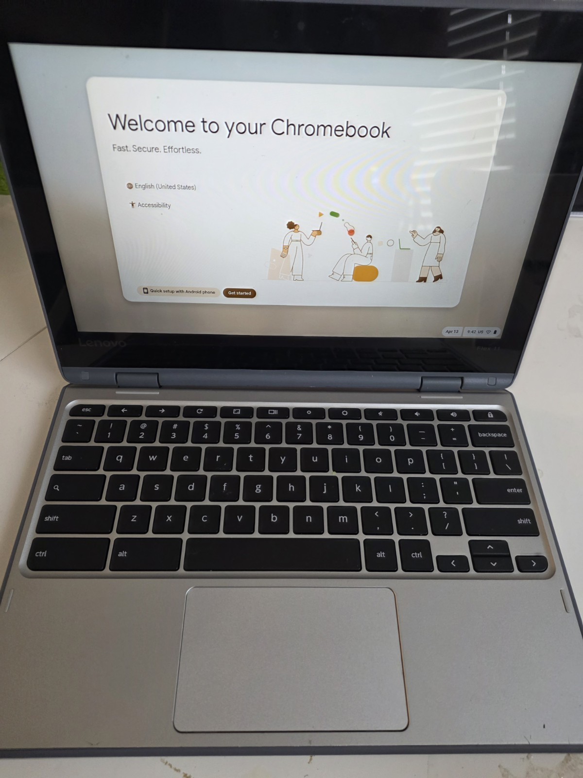 Lenovo Flex 11 11.6″ 32GB 4GB 2-in-1 Convertible Touchscreen Laptop Mineral Gray