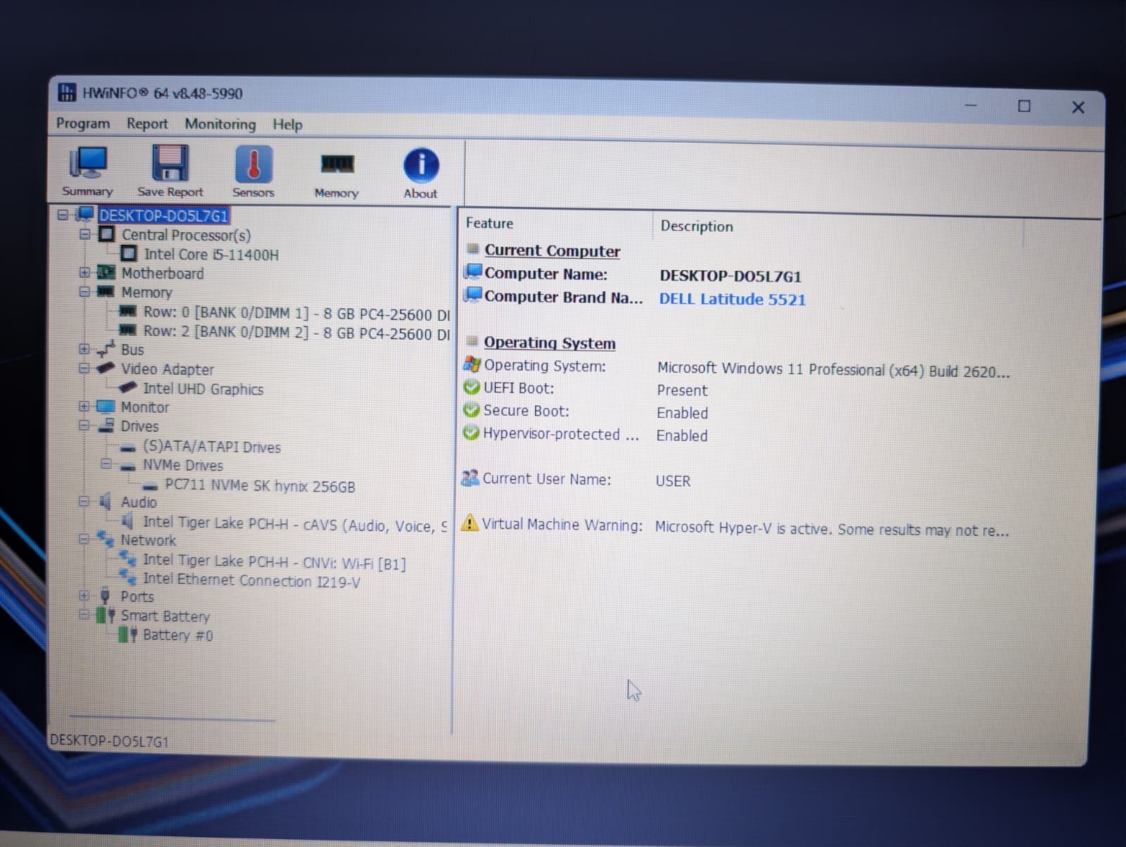 Dell Latitude 15 5521 | i5 11th Gen 16GB RAM 256GB NVMe SSD | Backlit Win 11 Pro