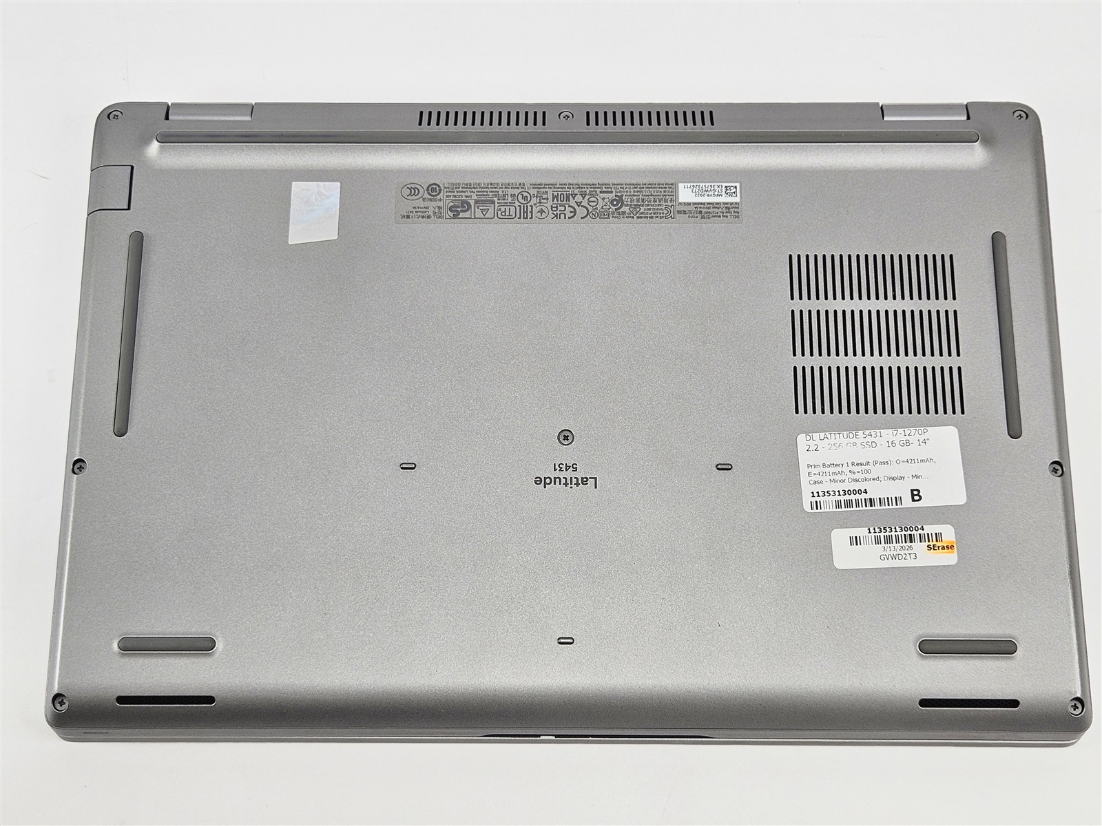 Dell Latitude 5431 i7-1270P 16GB 256GB SSD 14″ HDMI Thunderbolt 4 P137G