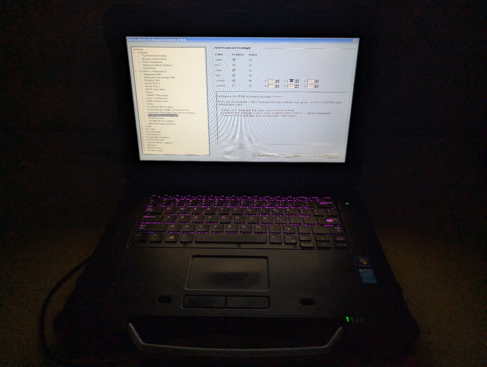 Dell Rugged Extreme 7404 Touchscreen | i5 16GB RAM 256GB SSD | RGB Pen DVD+RW