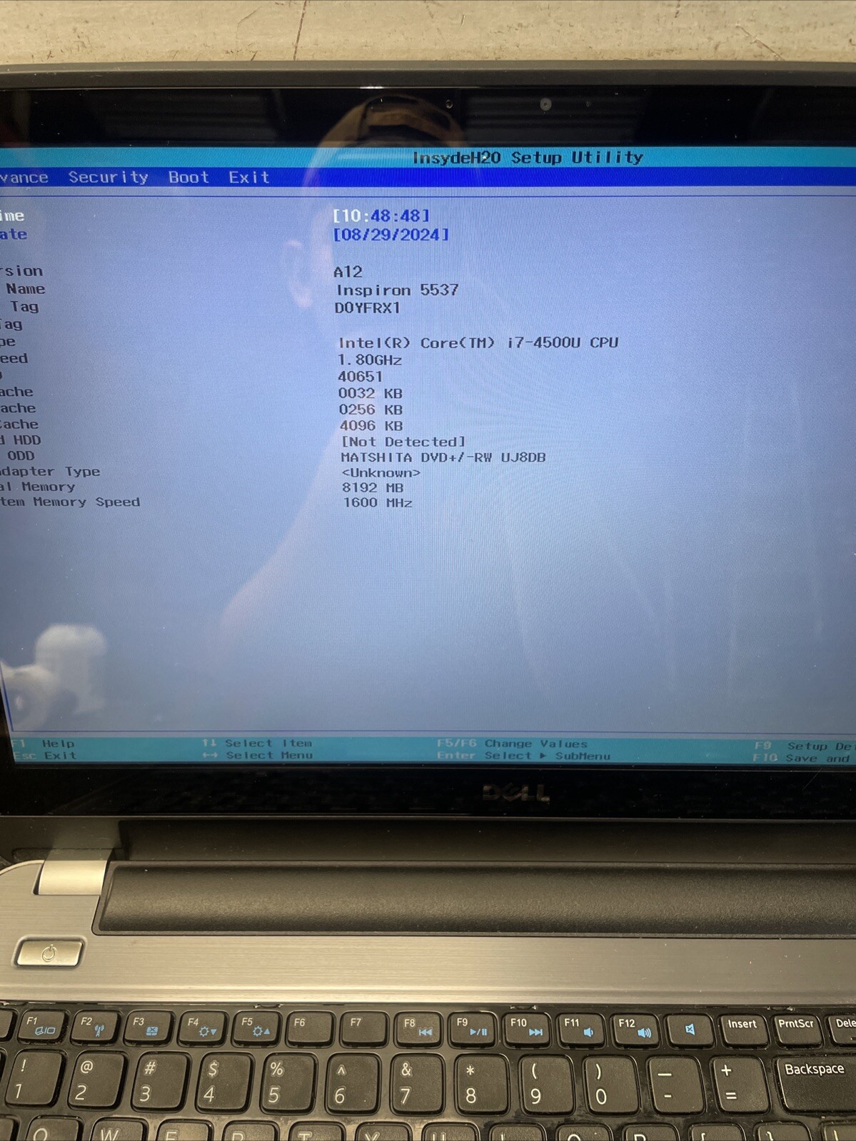 *PARTS* Dell Inspiron 5537 15.6″ i7-4500U 1.80GHz 8GB RAM Laptop No HDD/OS