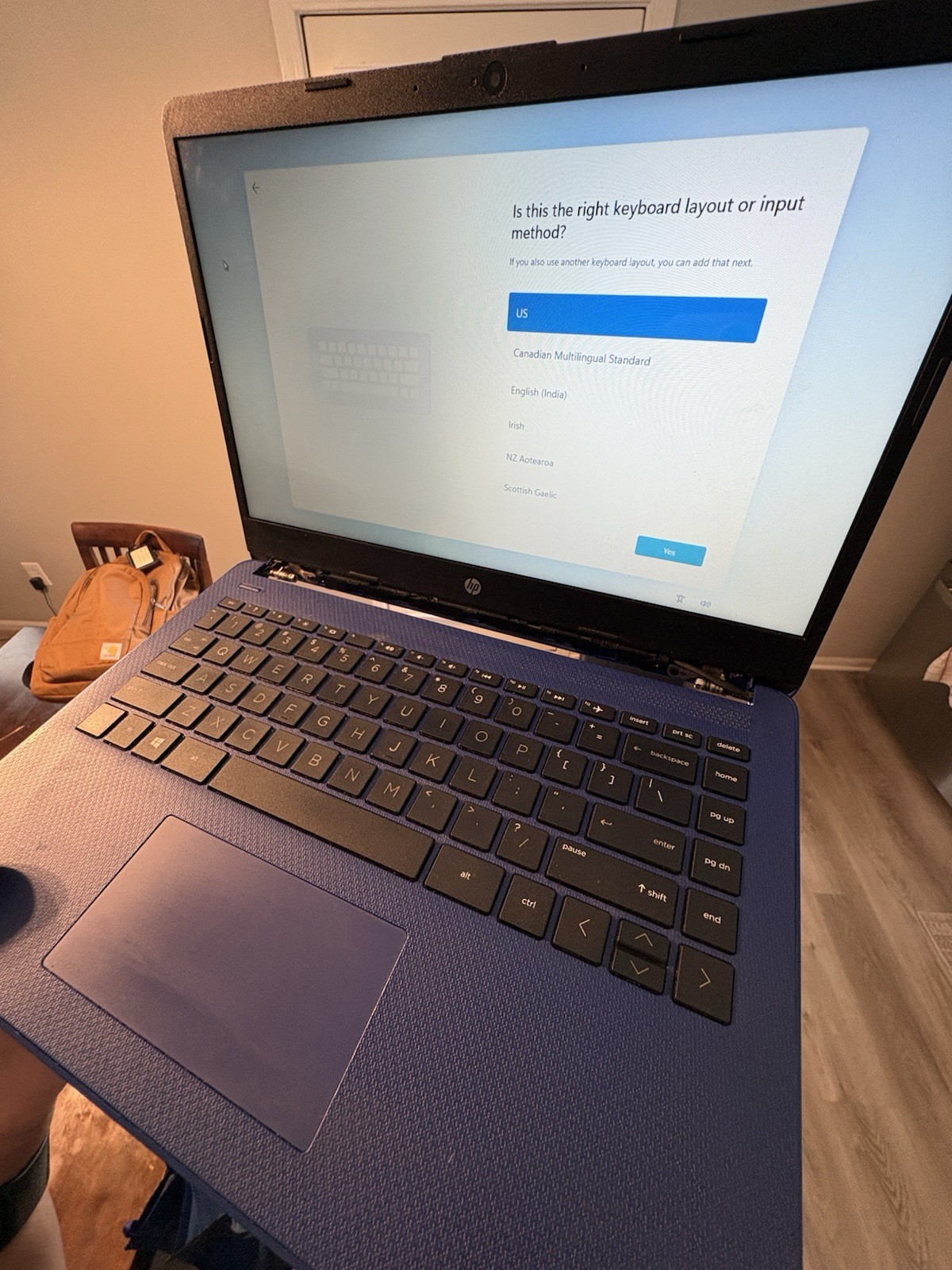 HP Laptop Blue Windows 11 Intel UHD Graphics 600