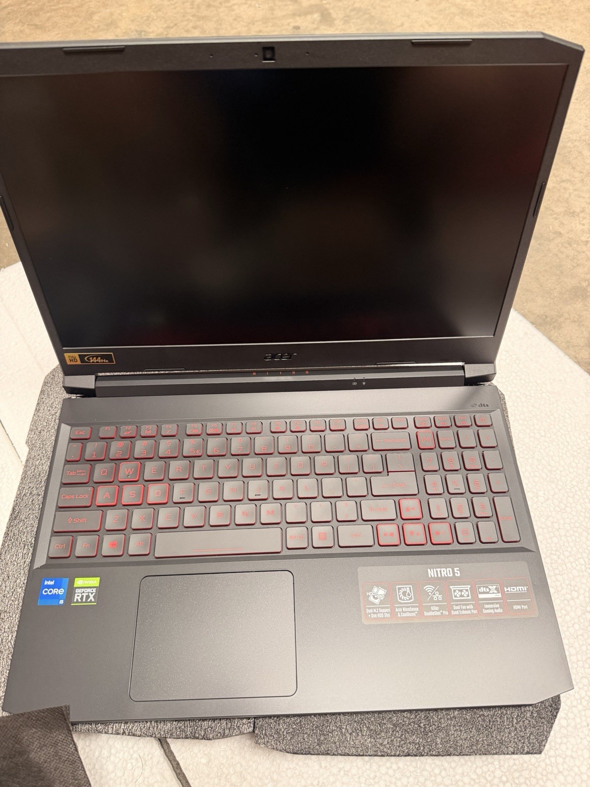 Acer Nitro 5 15.6” (512GB SSD, Intel Core i5-11400H, 2.7GHz, 16GB RAM,…
