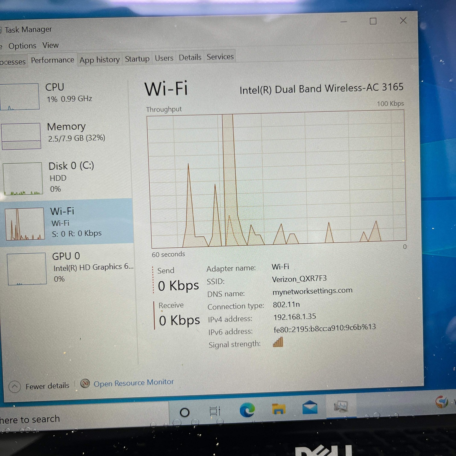 Dell Inspiron 98M8E83 15.6″ i7-7500U 2.7GHz 8GB RAM 1TB HDD