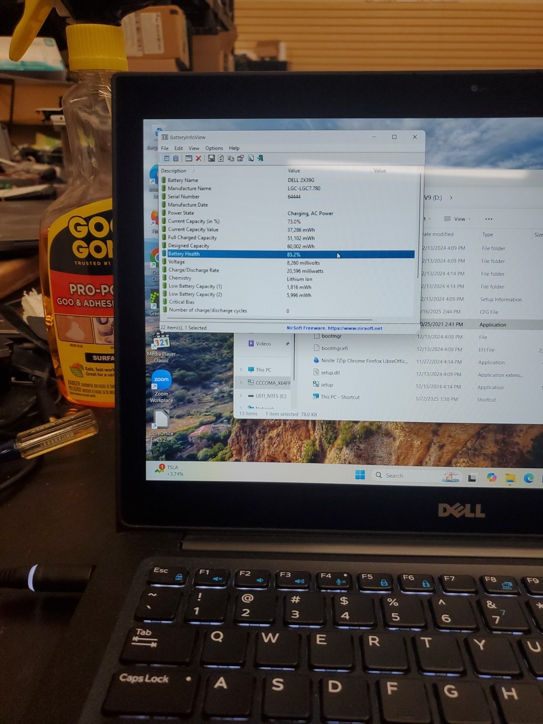 Dell Latitude 7280 Touchscreen 256GB SSD, i5-6300U 16GB Laptop 71625-2 K Poor KB