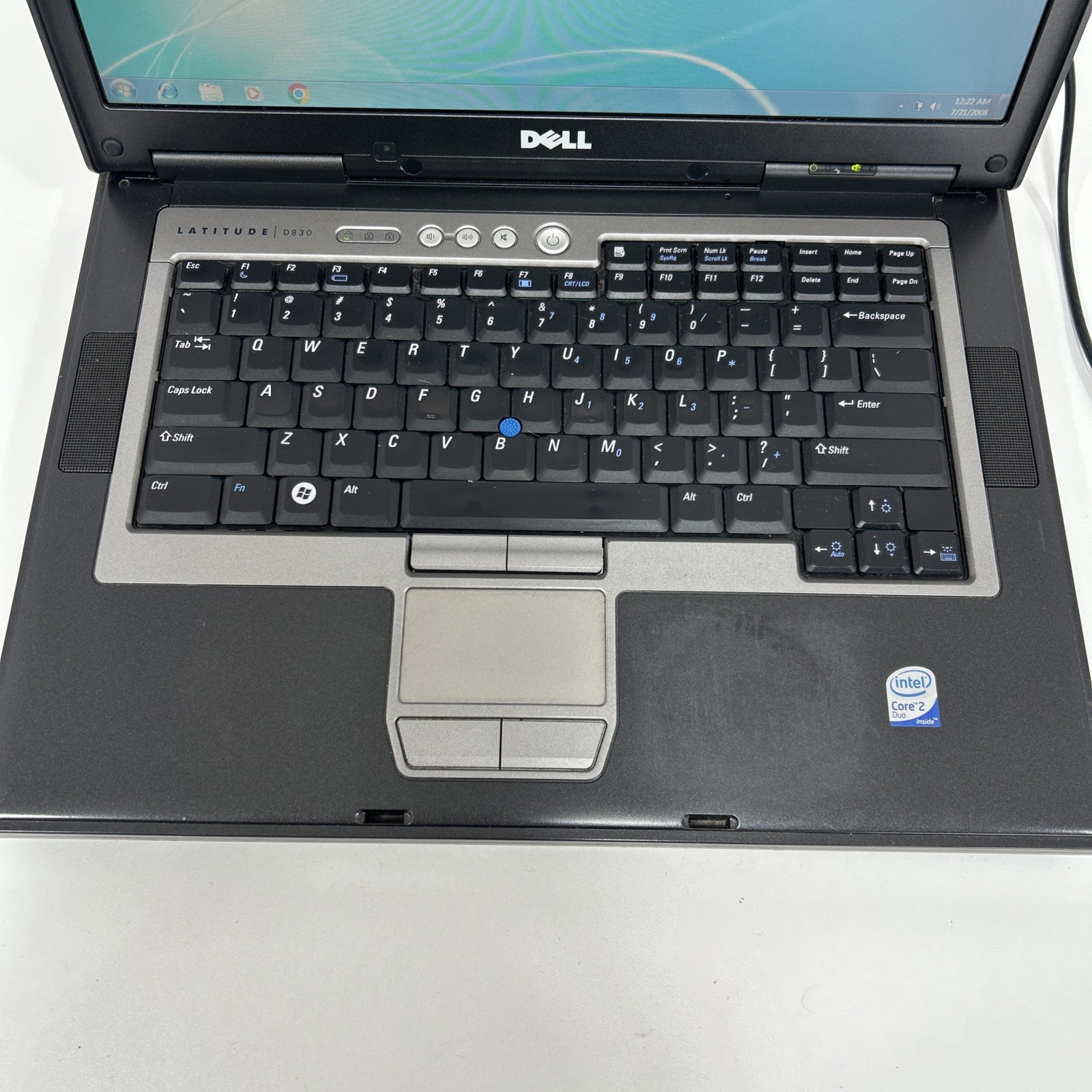 Dell Latitude D830 Core 2 Duo 2GB Ram 500GB HDD Win7Pro/WinXP Charger NO BATTERY