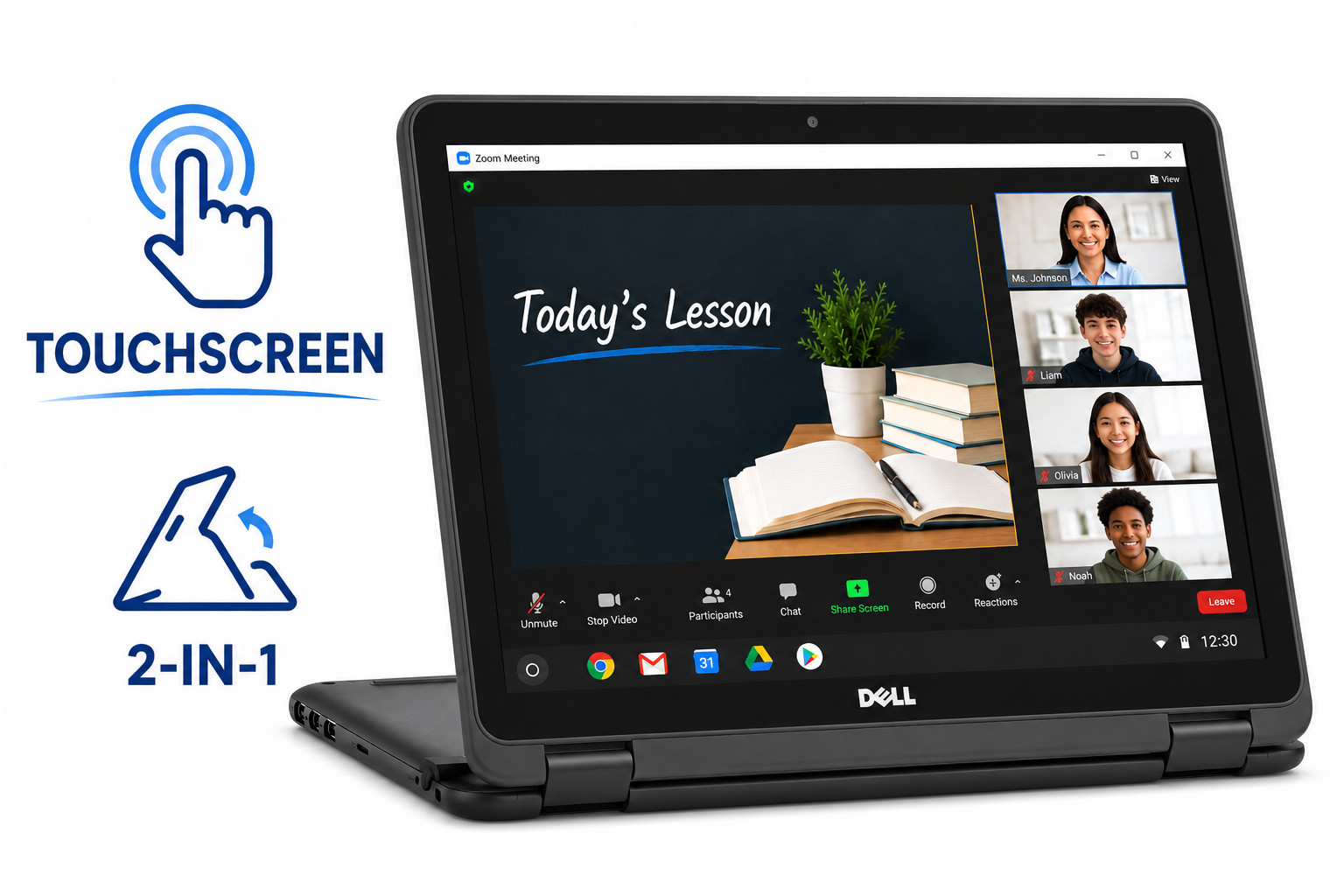 Dell Chromebook 3100 2-in-1 Touchscreen Laptop 11.6″ 4GB 32GB School Ready