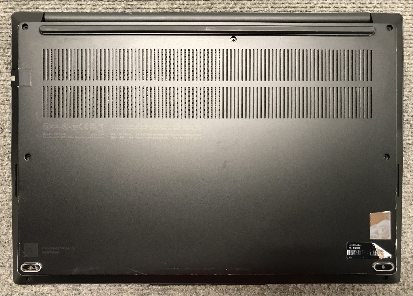Lenovo ThinkPad E14 Gen 5 14″ Laptop Ryzen 7 7730U 8GB RAM 512GB NVMe, As Is