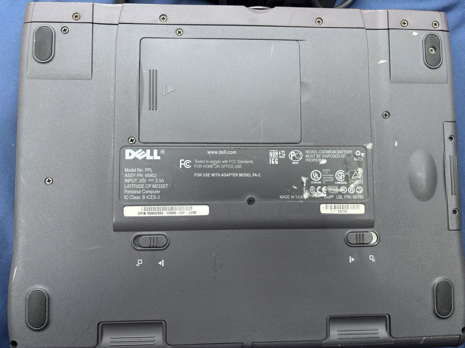 Dell Latitude CP M233ST, Boots to BIOS, Pentium 233MHz 128MB RAM, 3GB HDD, NO OS