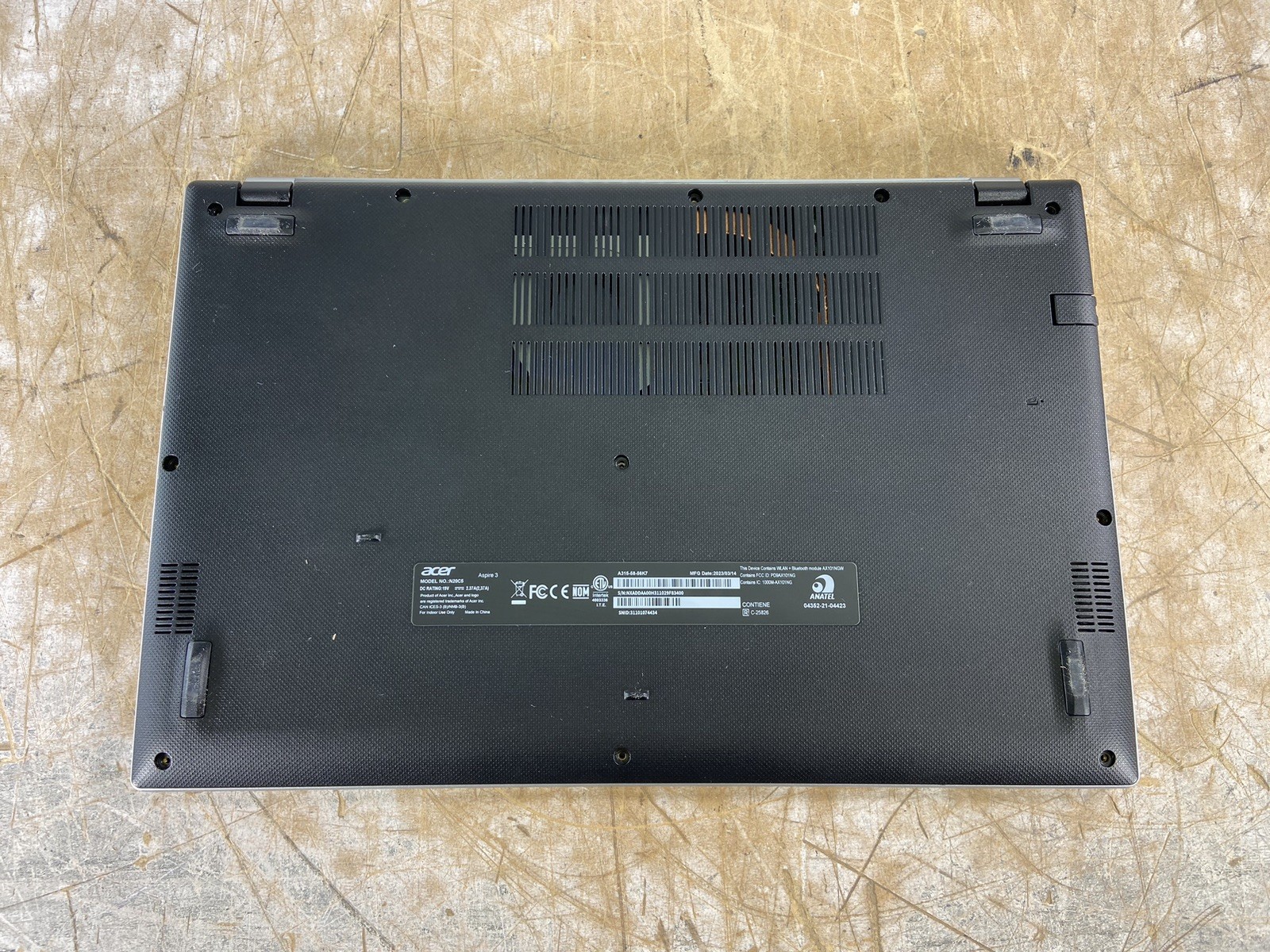 ACER ASPIRE 3 N20C5 i5-1135G7 @ 2.4GHz, 24GB RAM, NO HDD/OS