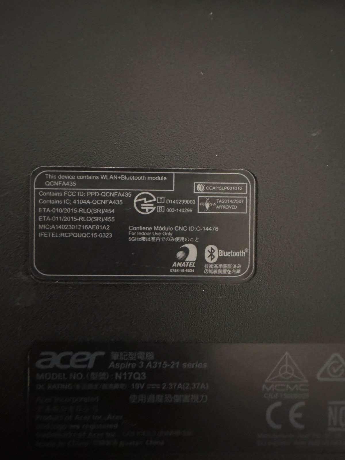 Acer Aspire 3 A315 Laptop-FEV8L32F A9-9420e Radeon R5 2C+33G 1.80GHz Ram 12, 1TB