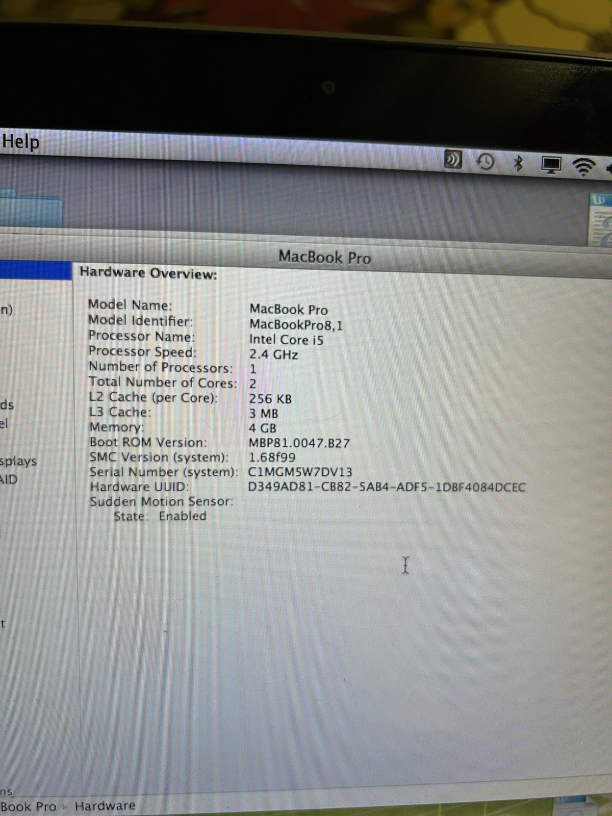 MacBook Pro (2011) Core i5 2.3GHz, 4GB RAM, 500GB HDD