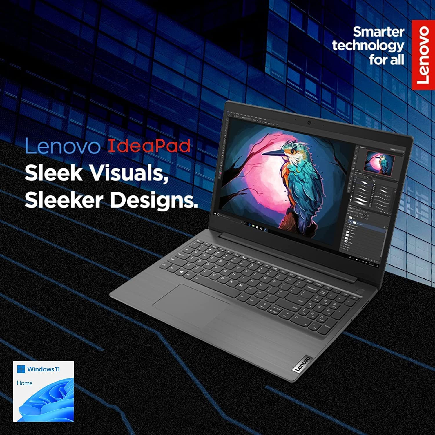 15.6″ Laptop, Ideapad 1, 15.6″ HD Display, AMD Athlon Dual-Core Processor, Wi-Fi