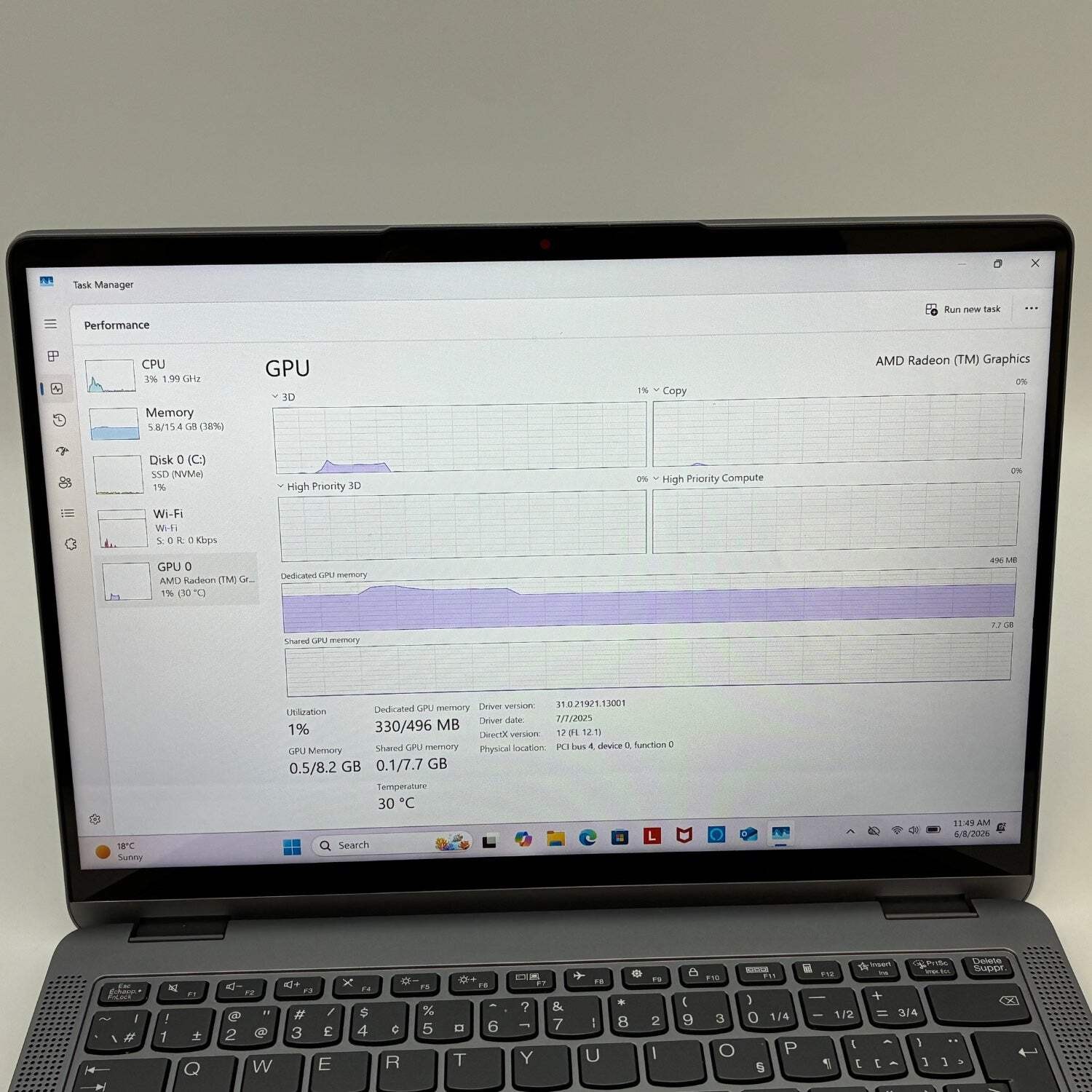 Lenovo IdeaPad Flex 5 14ABR8 14″ Ryzen 5 7530U 2.0GHz 16GB RAM 512GB SSD