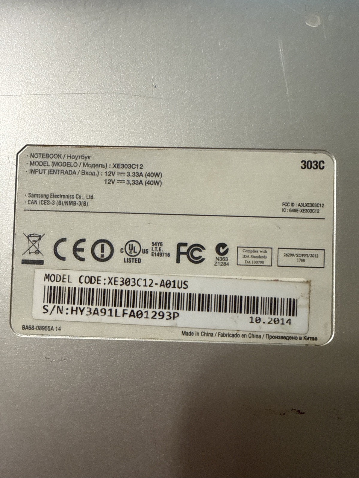 Samsung Chromebook XE303C12 Laptop 11.6″ Display, Intel