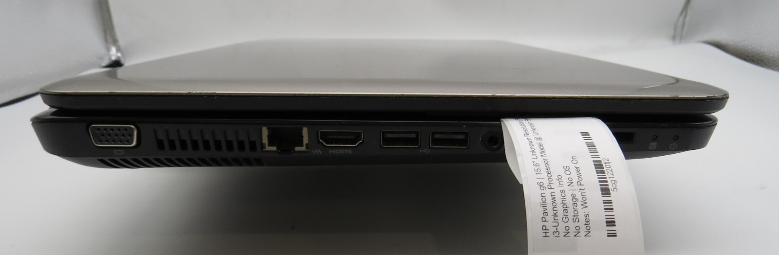 HP Pavilion G6-15.6″ display *PARTS&REPAIR*- NO PWR-NO OS