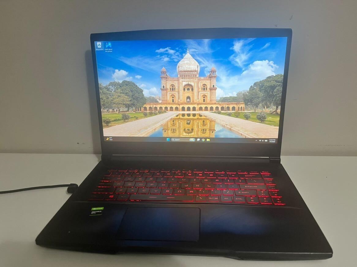 MSI GF63 Thin Gaming Laptop 15.6″i7-9750H GTX 1650 TI 8GB RAM 512GB SSDWindows11
