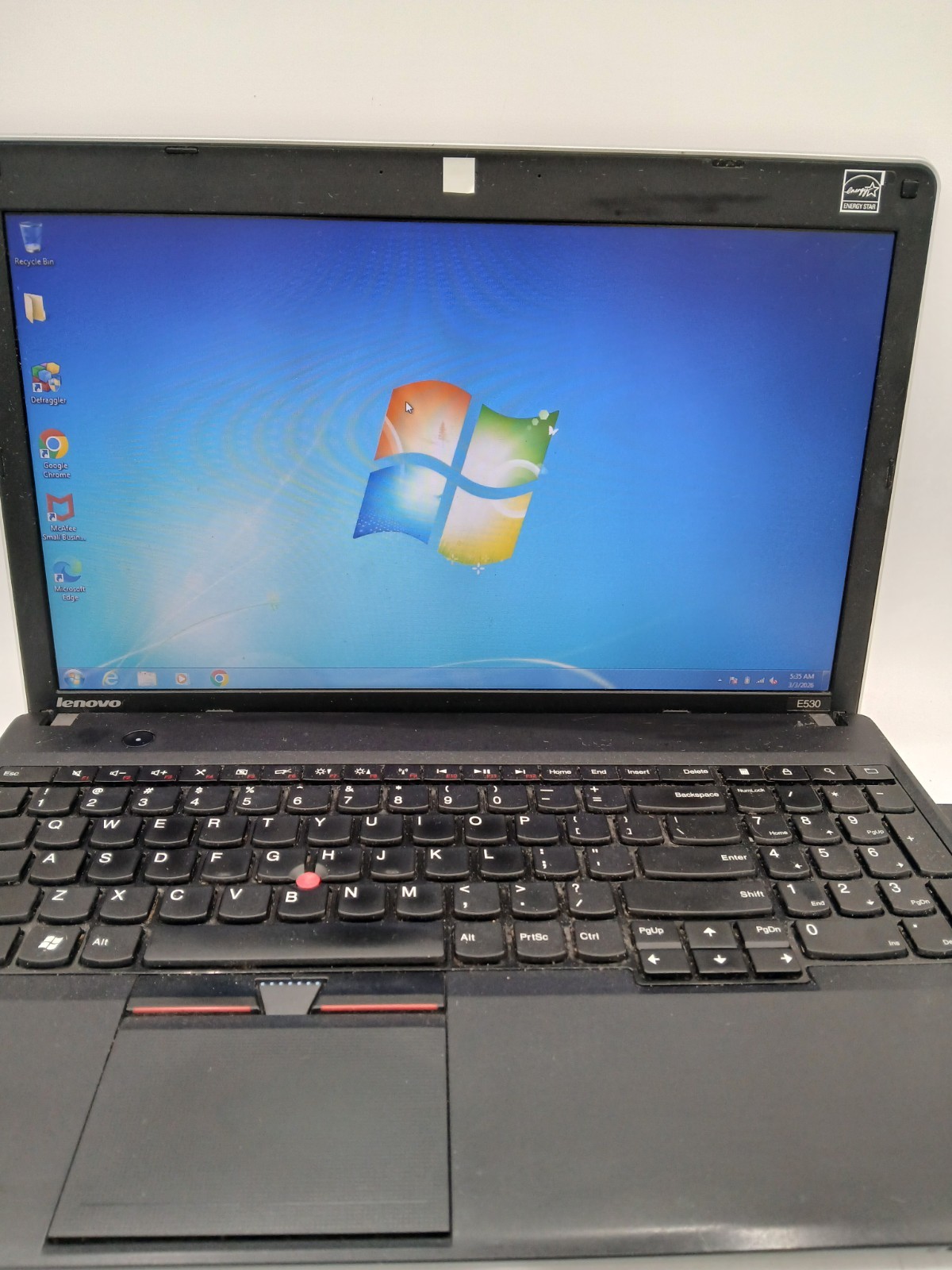 15.6″ Lenovo Laptop Windows 7 Intel Core i3-2350M CPU@2.30Ghz 4.00GB