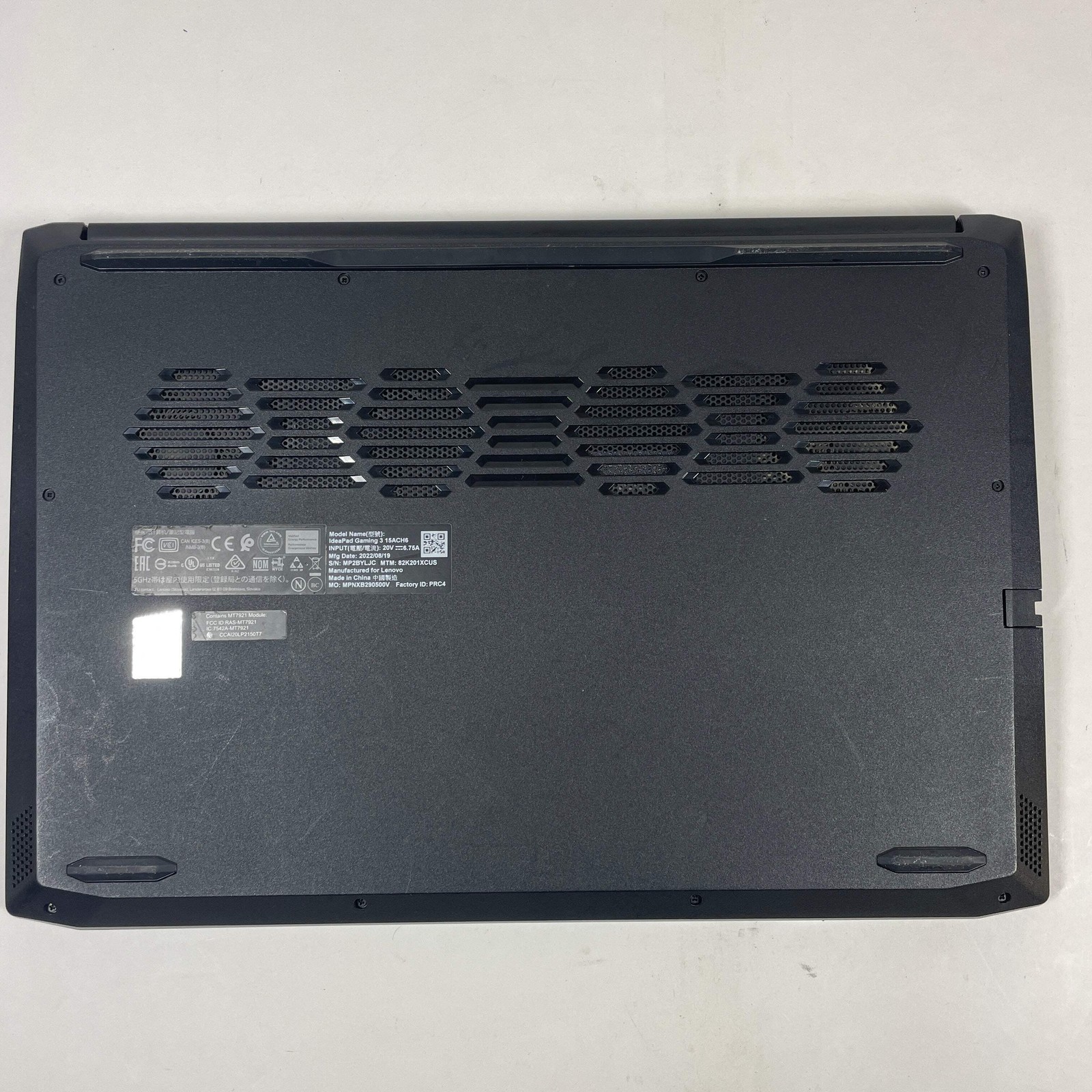 Lenovo IdeaPad 3 15ACH6 15.6″ Ryzen 5 5600H 3.3GHz 8GB RAM 256GB SSD RTX 3050 Ti