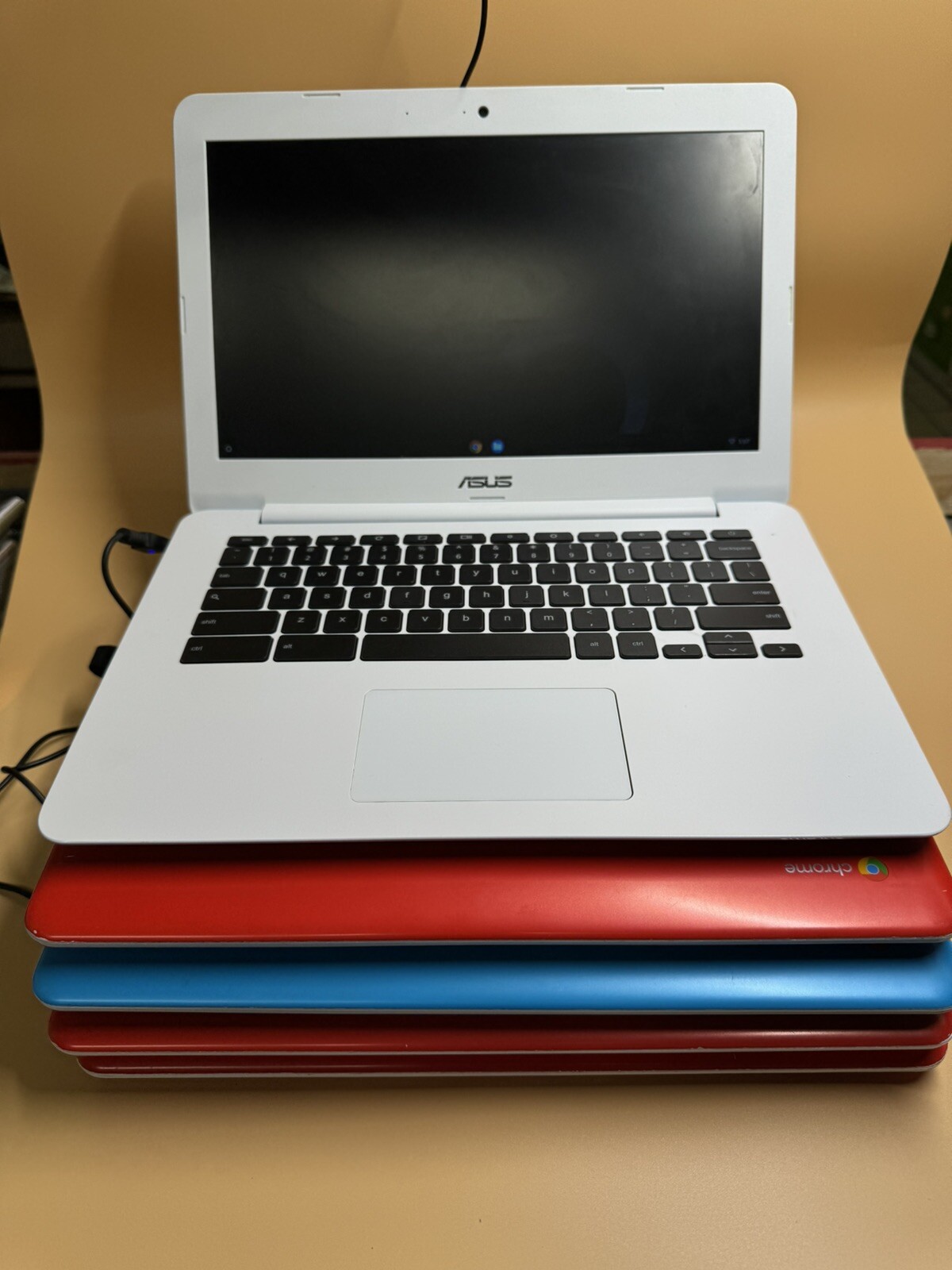 LOT OF 2- ASUS C300S Notebook 13.3″ Intel Celeron (READ AD)
