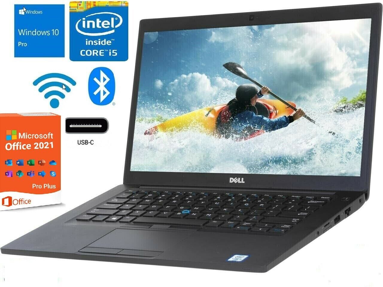 Dell Latitude 7490 14″ Core i7 Up To 64GB RAM & 2TB SSD Win10/11 Pro Office 2021