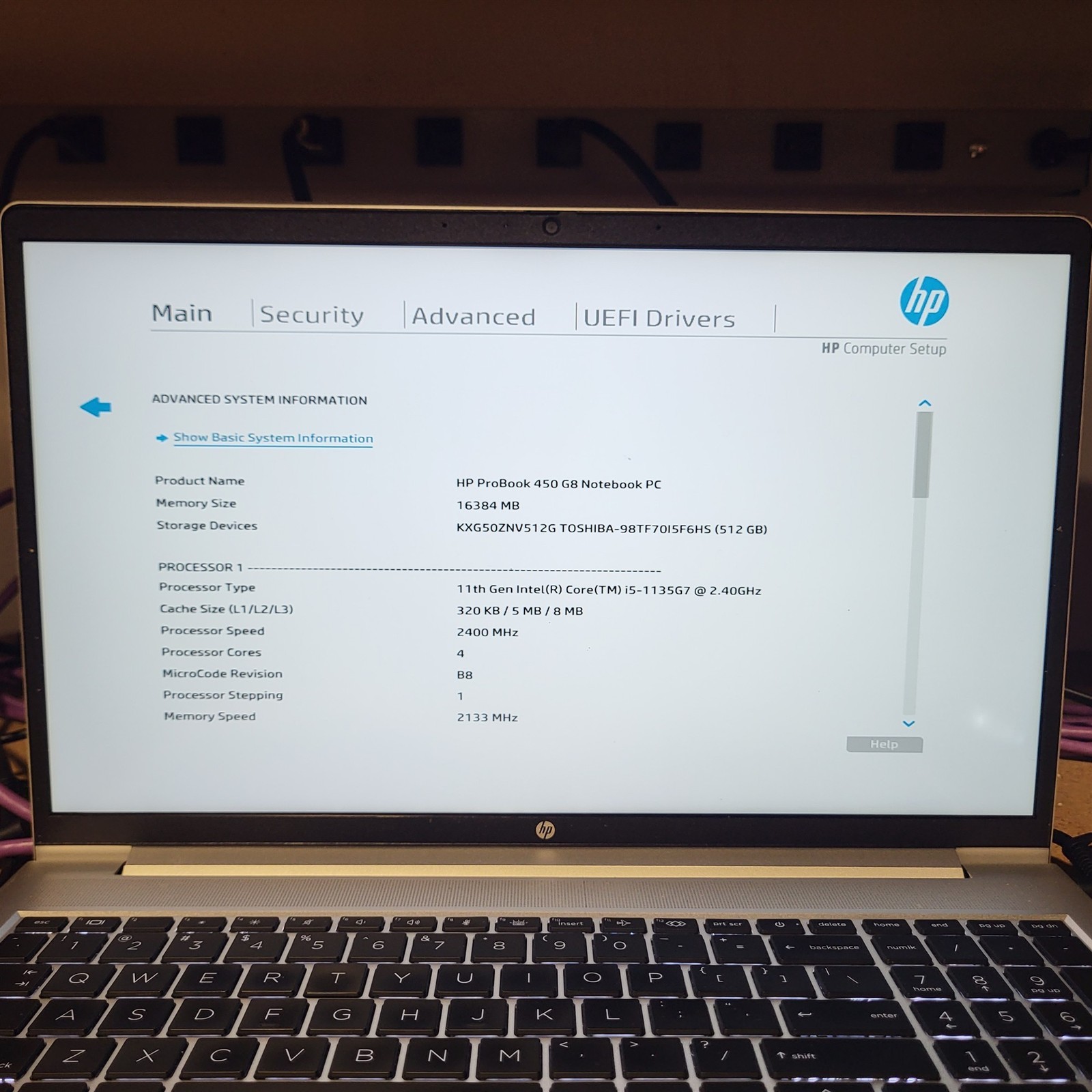 Dent Lid HP ProBook 450 G8 Laptop Intel i5-1135G7 2.4GHz 16GB 512GB SSD