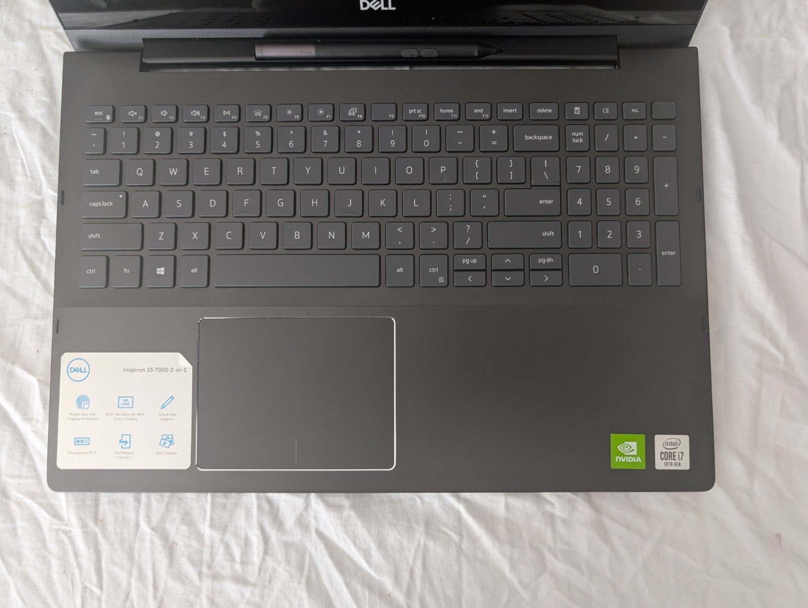 Dell Inspiron 7591 2-in-1 15.6-inch i7-10510U@1.8 4K Touch Stylus 16Gb 512Gb
