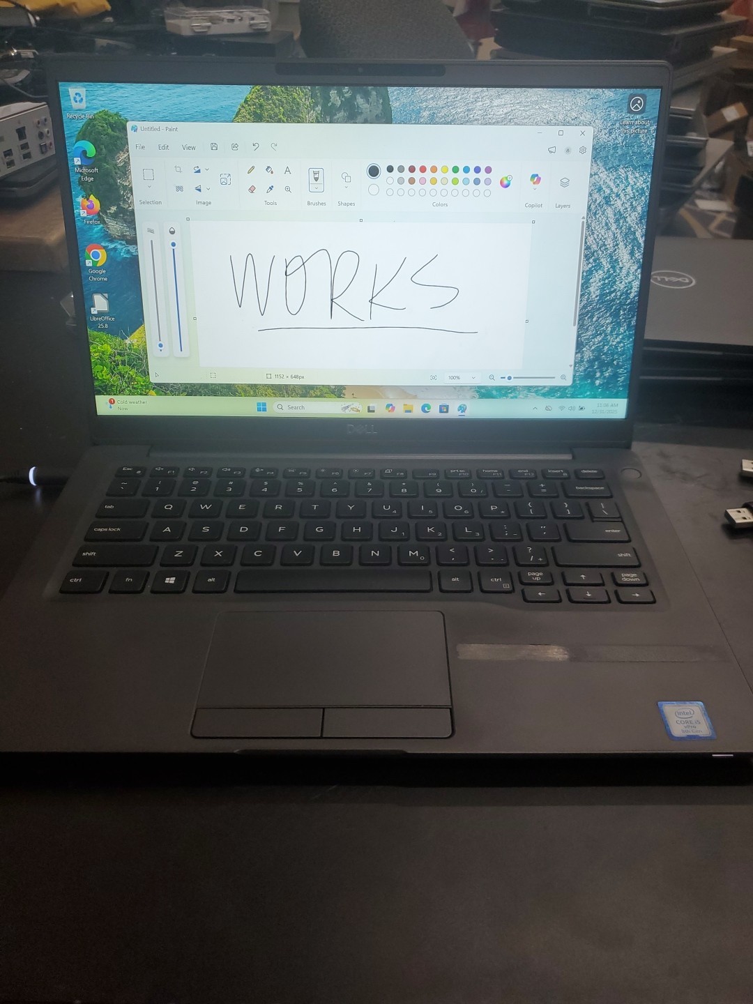 Dell Latitude 7400 14″ i5-8365U 8GB 256gb SSD Laptop W11P 123125-2