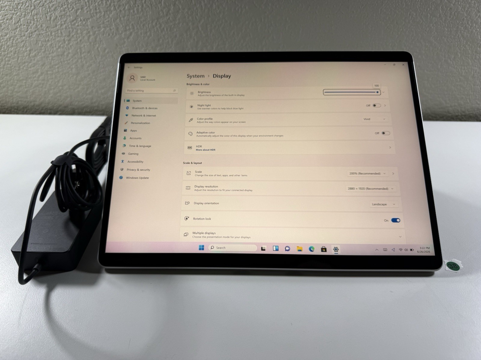 Microsoft Surface Pro 8 (1982) i5-1145G7 – 16GB RAM – 256GB 120Hz – Win 11 Pro